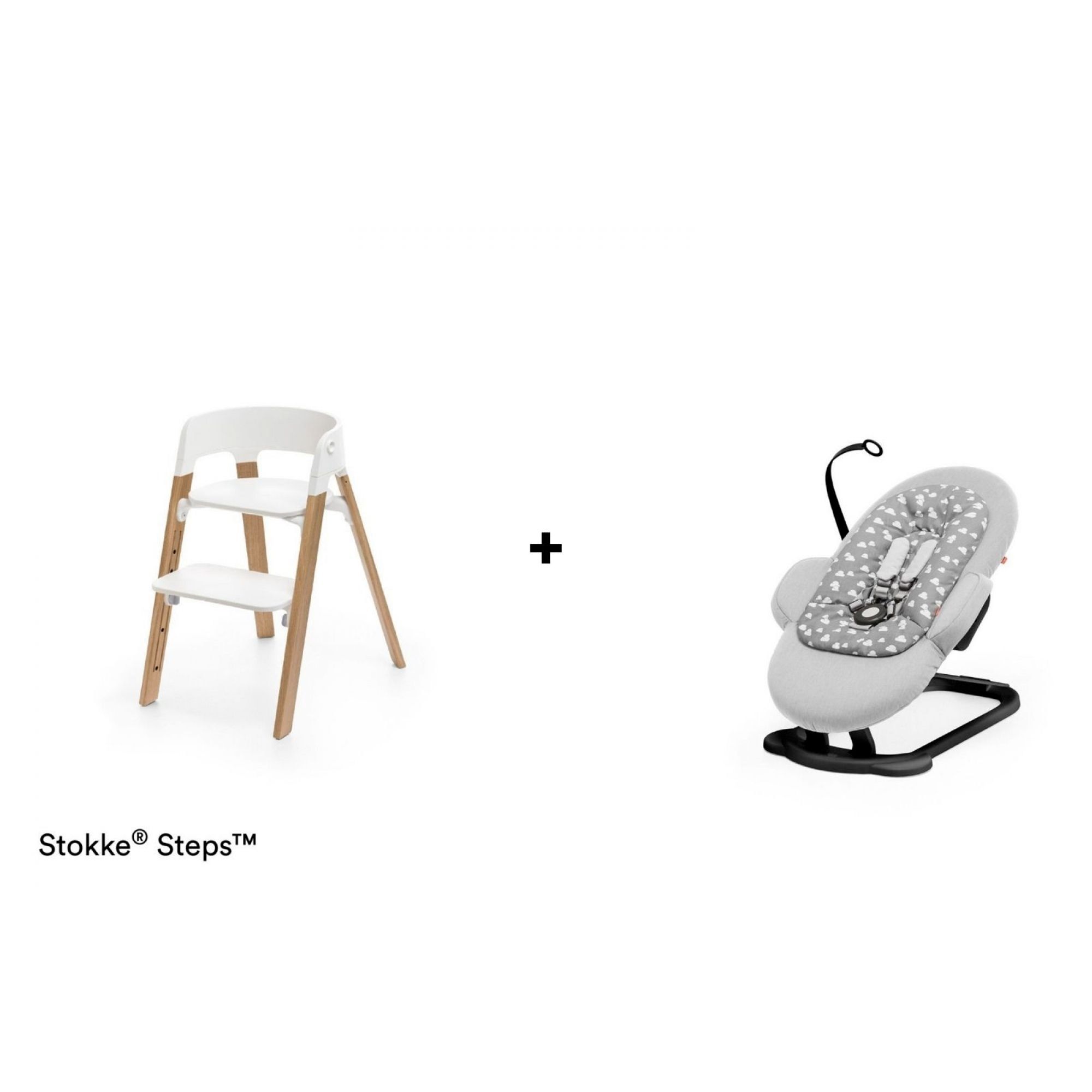Stokke Pack Chaise Haute Steps Naturel Transat Gris Nuage Made In Bebe Stokke Pack Chaise Haute Steps Naturel Transat Gris Nuage Made In Bebe