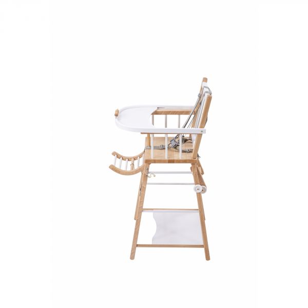 Chaise haute évolutive Marcel Hybride blanc