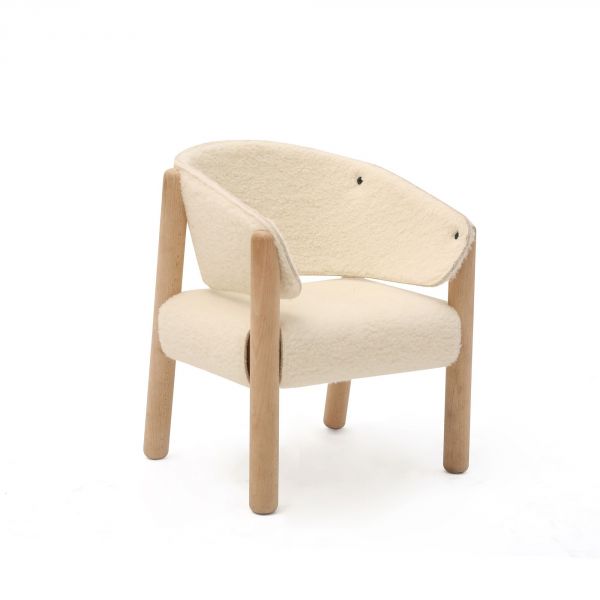 Chaise enfant SABA fur en hêtre brut