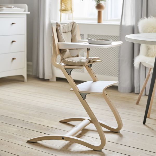 Chaise haute évolutive cérusée