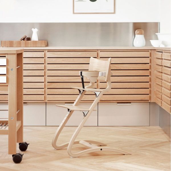 Chaise haute évolutive cérusée