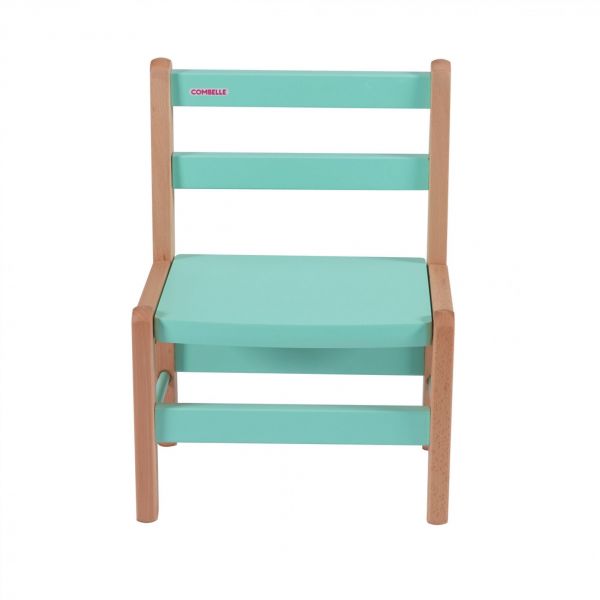 Petite chaise basse enfant Louise Hybride vert mint