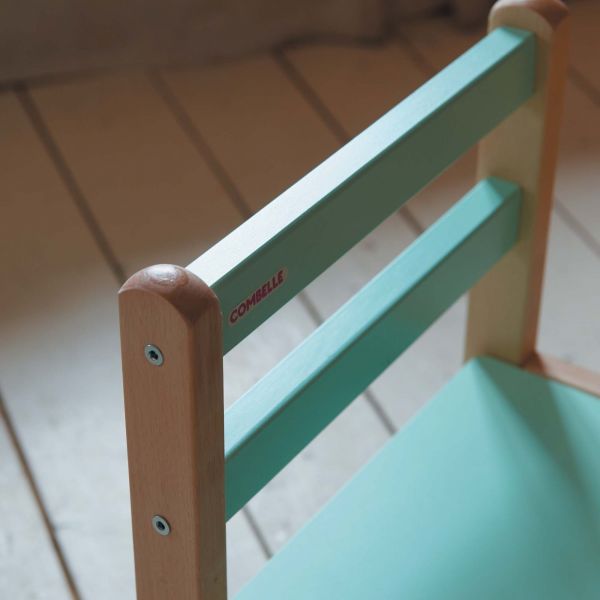 Petite chaise basse enfant Louise Hybride vert mint