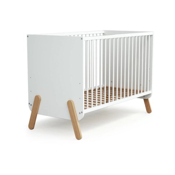 Chambre 3 tiroirs blanc et hêtre