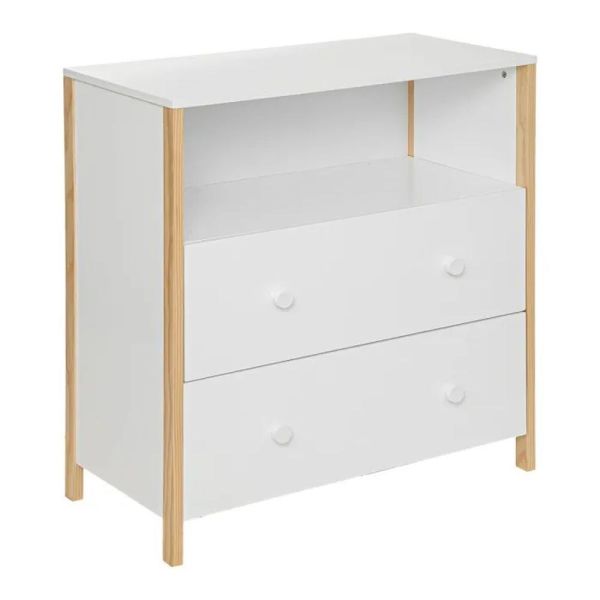 Chambre trio bébé lit 60x120cm , commode et armoire Kima
