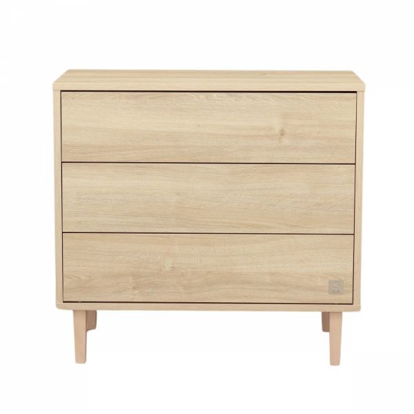 Chambre bébé duo lit little big bed + commode 3 tiroirs Paloma bois + Plan à langer offert