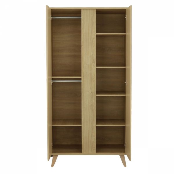 Chambre bébé trio lit 60x120cm transformable + commode 3 tiroirs + armoire Melinee