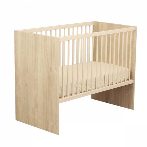 Chambre bébé trio lit 60x120cm + commode 3 tiroirs + armoire Paloma bois + Plan a langer OFFERT