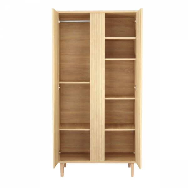 Chambre bébé trio lit little big bed + commode 3 tiroirs + armoire Paloma bois + Plan à langer offert