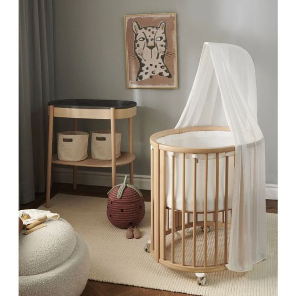 Chambre duo Berceau Sleepi + commode Sleepi + matelas - Hazy grey