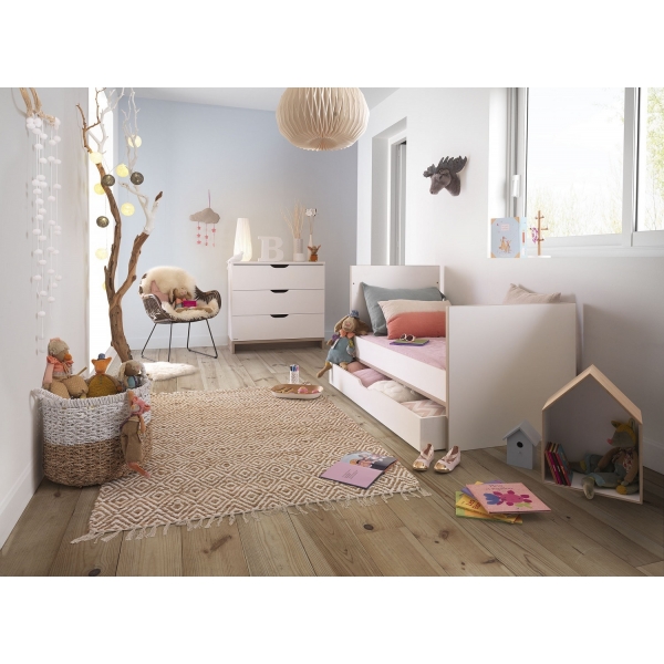 Chambre Duo Lilo - Lit 70 x 140 + Commode