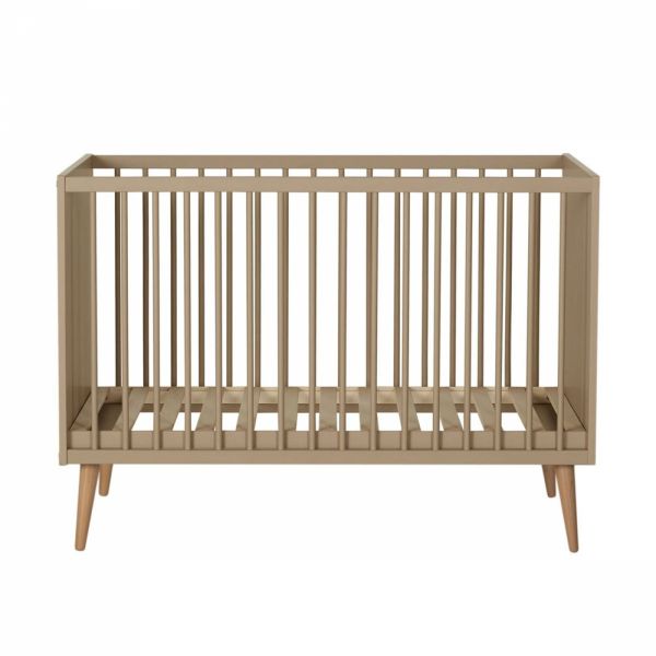 Chambre duo lit bébé 60x120 cm + commode avec plan à langer Cocoon Latte