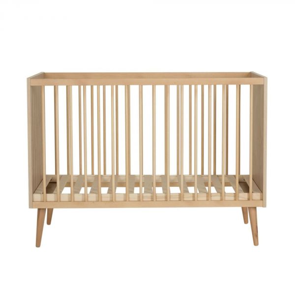 Chambre duo lit bébé 60x120 cm + commode avec plan à langer Cocoon Natural Oak