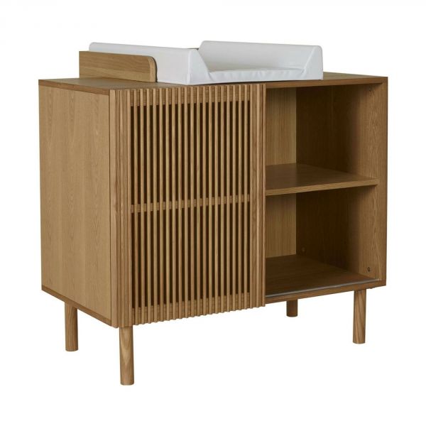 Chambre duo lit bébé 60x120 cm + commode avec plan à langer Hai No Ki