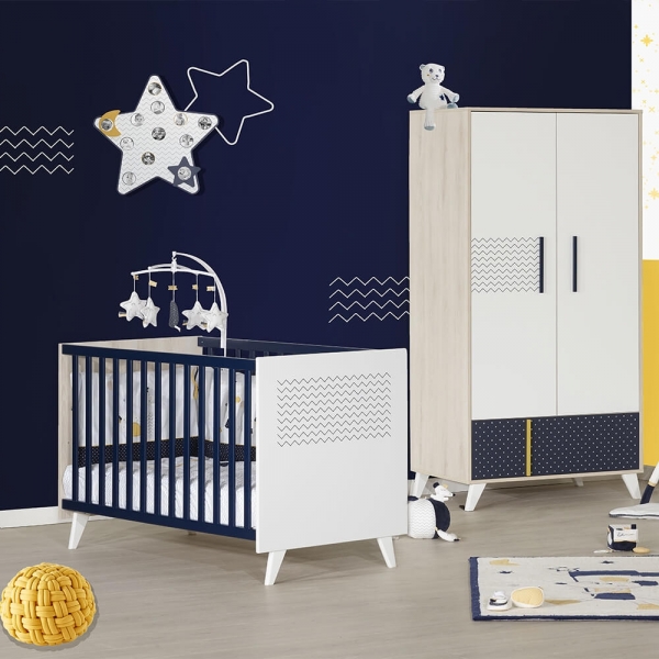 Sauthon Meubles Chambre Duo Lit 60x1 Commode Hello Made In Bebe