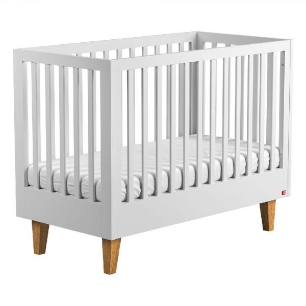 Chambre duo lit 70x140 + commode blanc - Collection Lounge