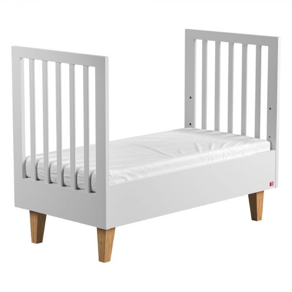 Chambre duo lit 70x140 + commode blanc - Collection Lounge