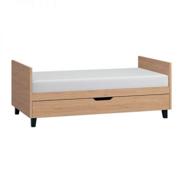 Chambre duo lit 70x140 + commode bois - Collection Simple