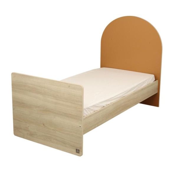 Chambre duo Arche lit transformable + commode/bureau Caramel