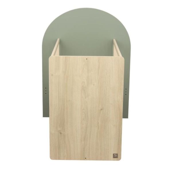 Chambre duo Arche lit transformable + commode/bureau Sauge