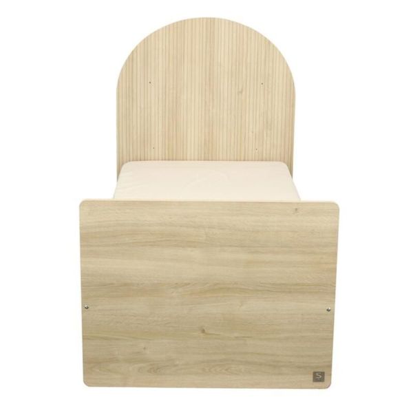 Chambre duo Arche lit transformable + commode/bureau Chêne