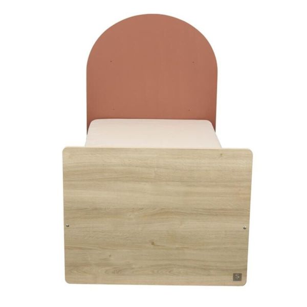 Chambre duo Arche lit transformable + commode/bureau Terracotta