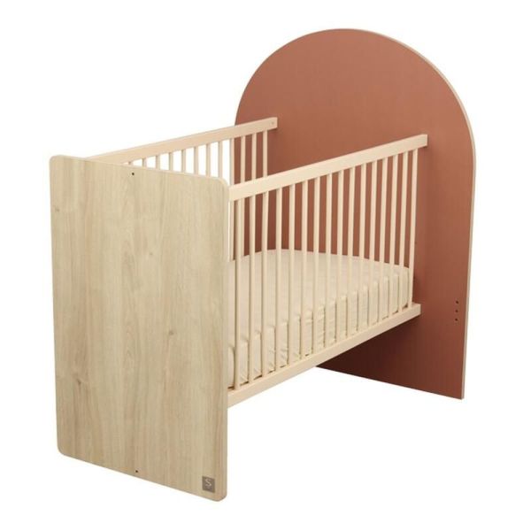 Chambre duo Arche lit transformable + commode/bureau Terracotta