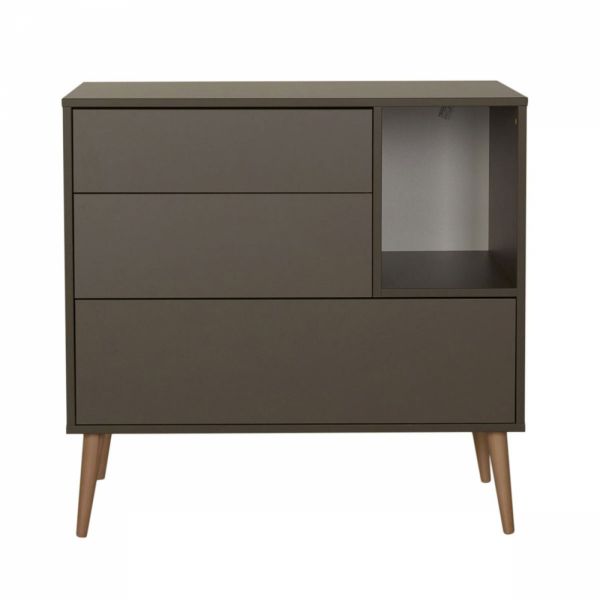 Chambre duo lit junior 90x200 cm + commode Cocoon Moss