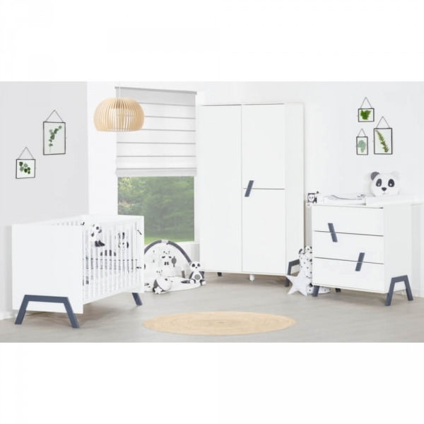 Chambre Duo Lit Little Big Bed 70x140 + Commode Graphic