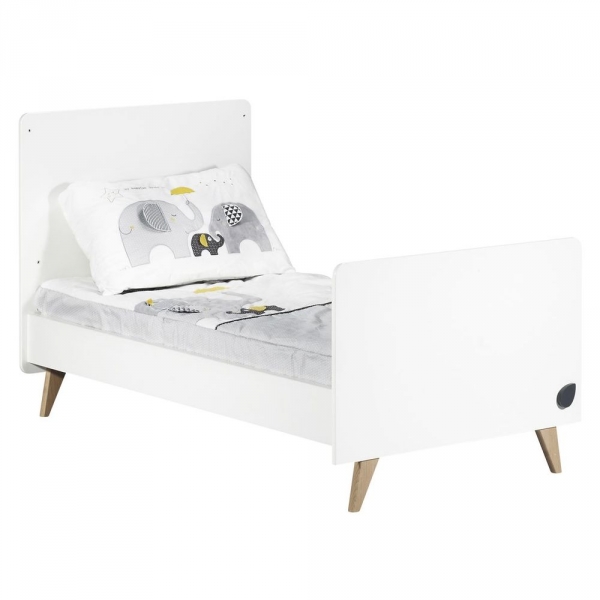 Chambre Duo Lit évolutif bébé Little Big Bed 70x140 cm + Commode Oslo Etoile