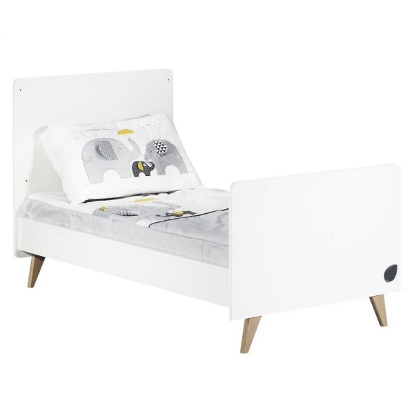 Chambre Duo Lit évolutif bébé Little Big Bed 70x140 cm + Commode Oslo Goutte