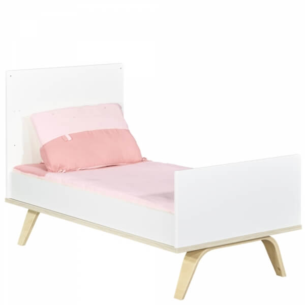 Chambre Duo Lit évolutif bébé Little Big Bed 70x140 cm + Commode Serena