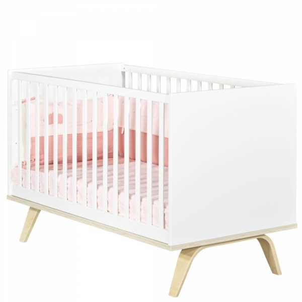 Chambre Duo Lit évolutif bébé Little Big Bed 70x140 cm + Commode Serena