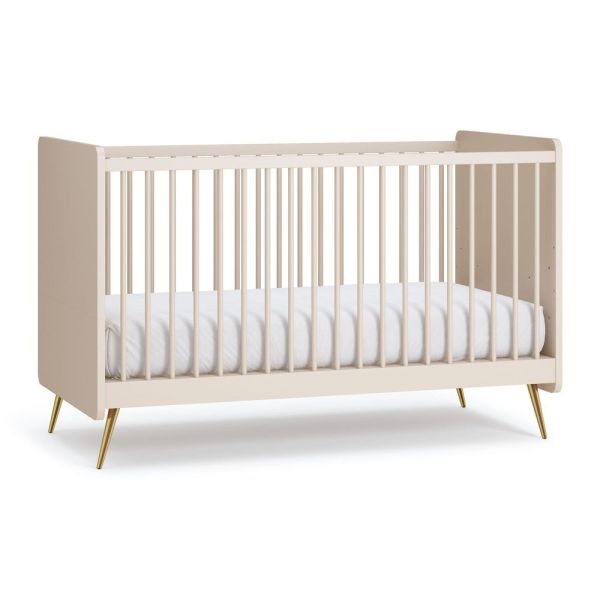 Chambre Duo Beige Lit 70x140 + Commode - Collection Lunea