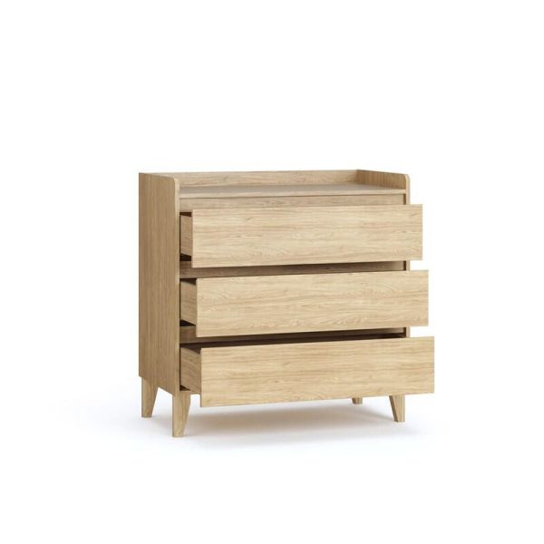 Chambre duo Muve Chêne Lit 70x140 cm + Commode