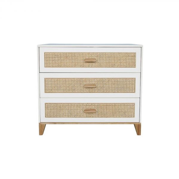 Chambre Duo Nami Neige Lit 60x120 cm + Commode