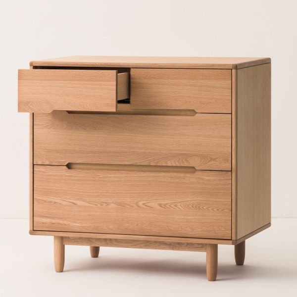 Chambre duo Lit évolutif 70x140 cm + Commode Pure