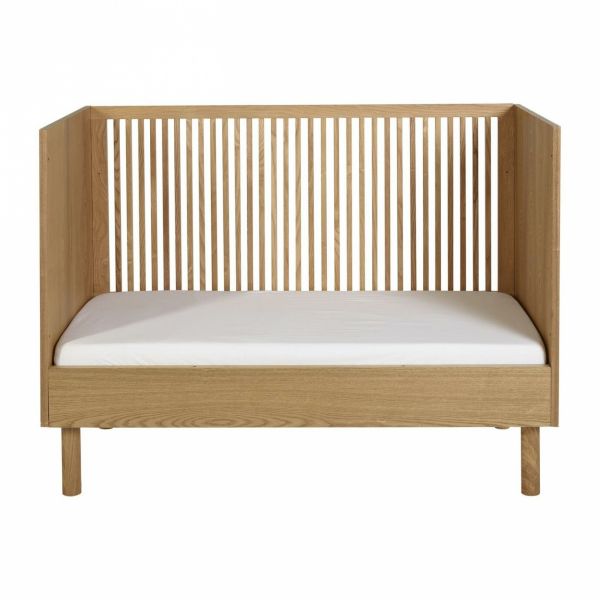 Chambre trio lit bébé 60x120 cm évolutif en canapé+ armoire + commode avec plan à langer Hai No Ki