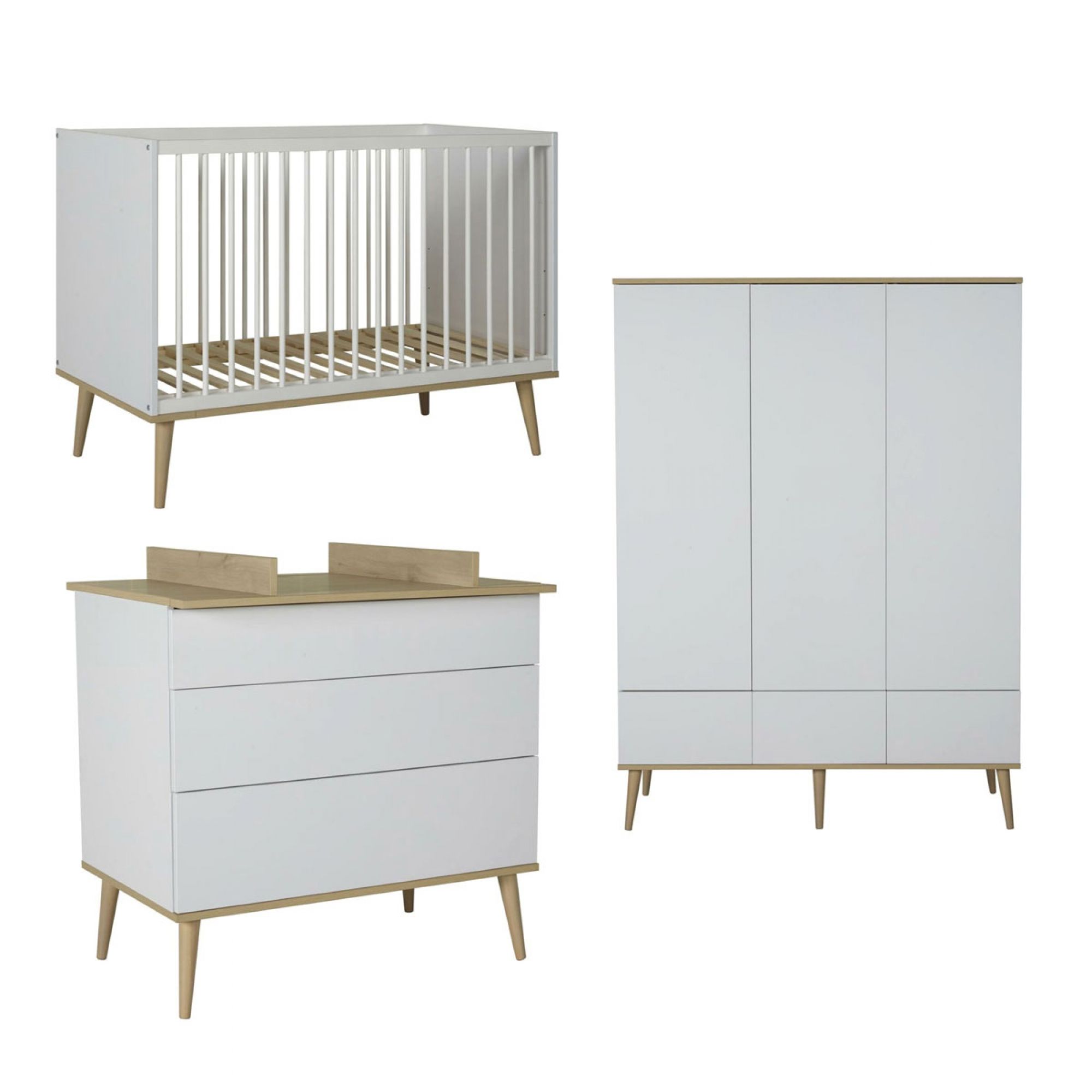 Plan à langer pour commode cocoon ice white de Quax sur allobébé