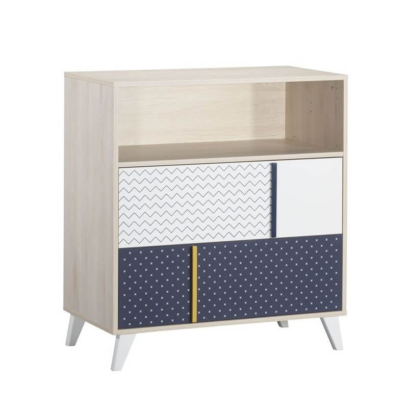 Sauthon Meubles Chambre Trio Lit 60x1 Cm Armoire Commode Hello Made In Bebe