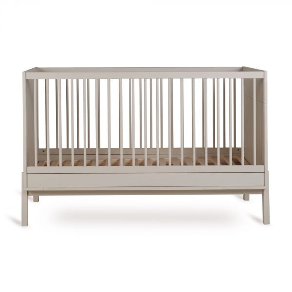 Chambre trio Lit bébé 70x140 cm Ashi Argile+Commode 3 tiroirs Ashi Argile avec plan à langer+Armoire 2 portes Ashi Argile