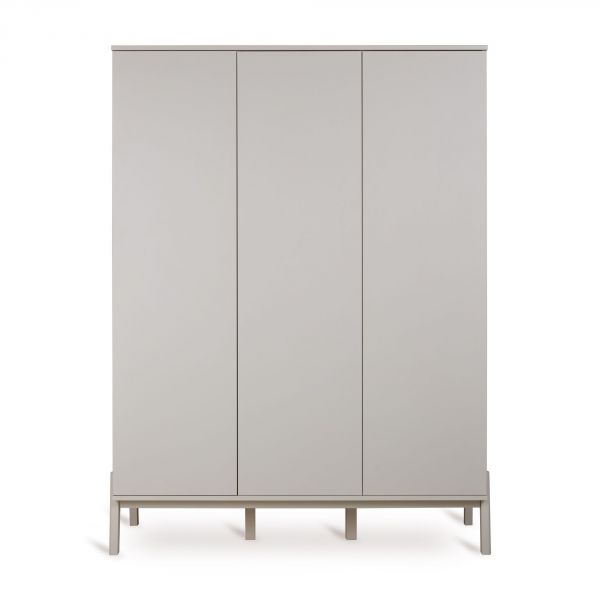 Chambre trio Lit bébé 70x140 cm Ashi Argile+Commode 3 tiroirs Ashi Argile avec plan à langer+Armoire 3 portes Ashi Argile