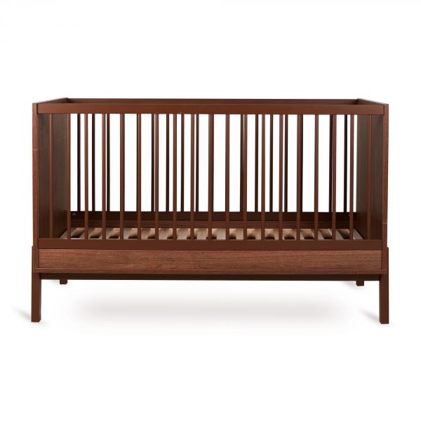 Chambre trio Lit bébé 70x140cm Ashi Chataignier+Commode 3 tiroirs Ashi Chataignier avec plan à langer+Armoire 2 portes Ashi Chataignier
