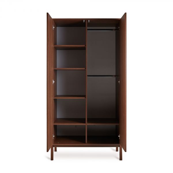 Chambre trio Lit bébé 70x140cm Ashi Chataignier+Commode 3 tiroirs Ashi Chataignier avec plan à langer+Armoire 2 portes Ashi Chataignier