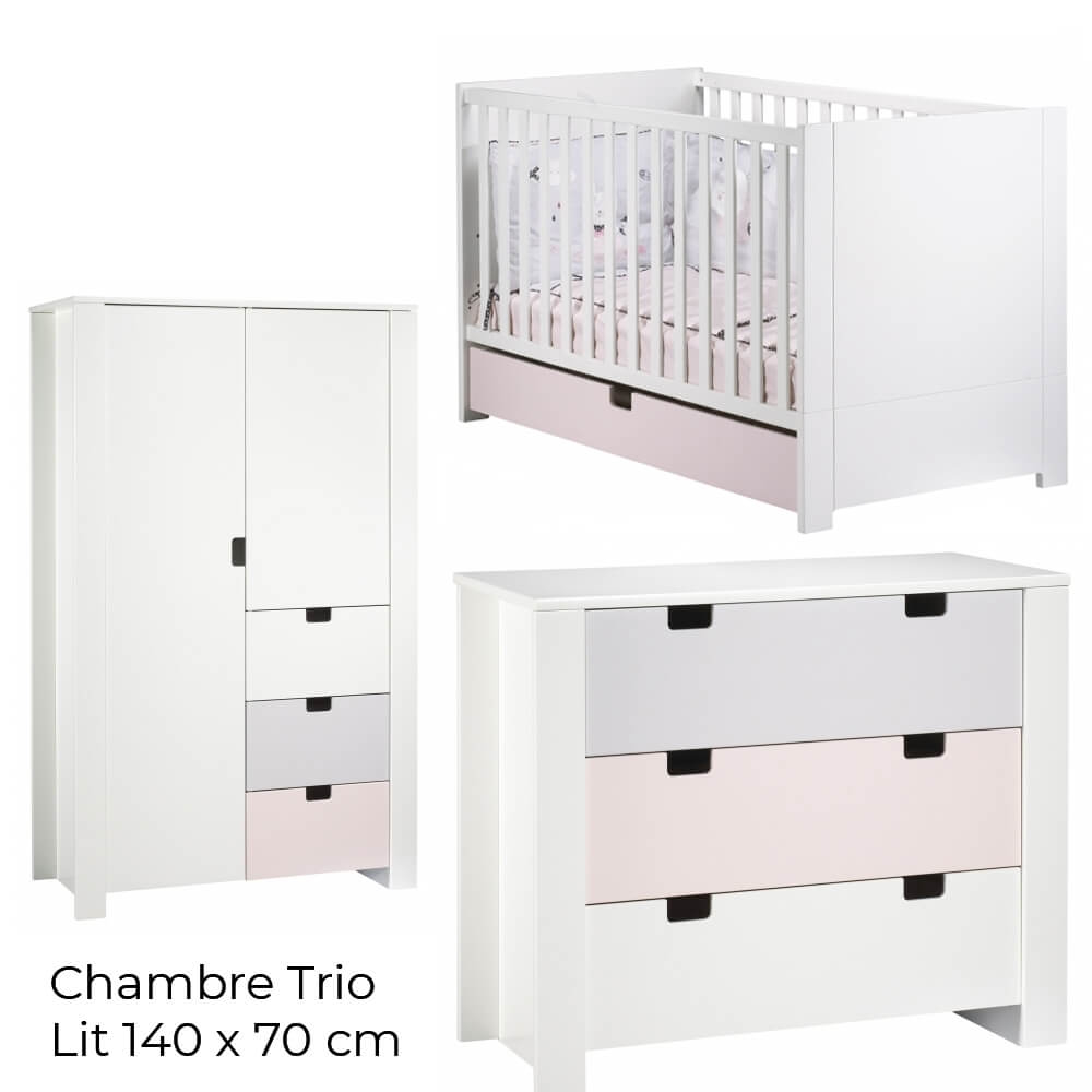 Sauthon Meubles Chambre Trio Lit Evolutif Bebe Little Big Bed 70x140 Cm Armoire Commode City Girl Made In Bebe Sauthon Meubles Chambre Trio Lit Evolutif Bebe Little Big Bed 70x140 Cm Armoire Commode City Girl Made In Bebe