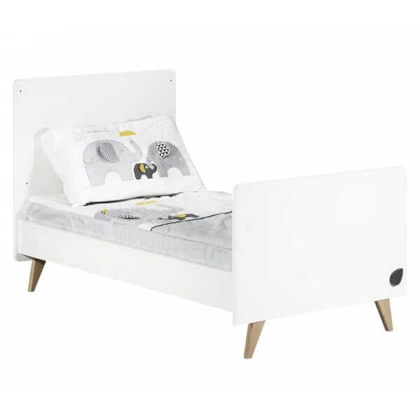 Chambre Trio évolutif bébé Lit Little Big Bed 70x140 cm + Armoire + Commode Oslo Goutte
