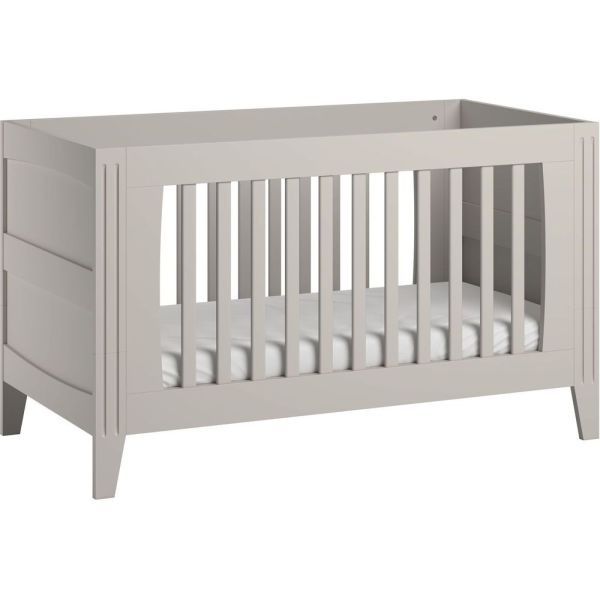 Chambre trio lit 70x140 + commode + armoire sable beige - Collection Milenne