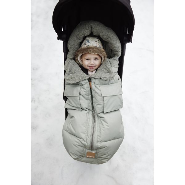 Chancelière bébé poussette imperméable Hazy Jade