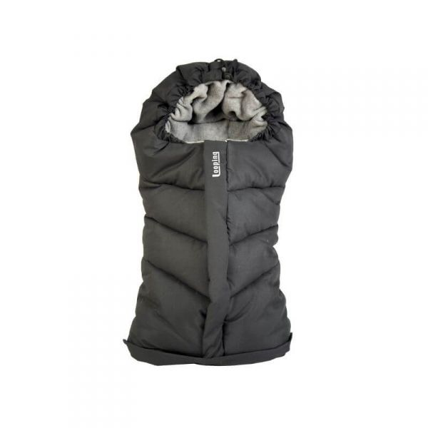 Chancelière 90 cm pour poussette Noir gris