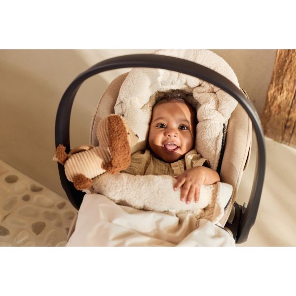 Chancelière hiver pour poussette Embossed Milky Coffee